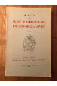 Bulletin du musée d'anthropologie préhistorique de Monaco N°8