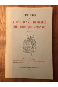Bulletin du musée d'anthropologie préhistorique de Monaco N°7