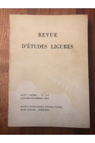 Revue d'études ligures Janvier-Décembre 1964