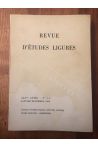 Revue d'études ligures Janvier-Décembre 1964