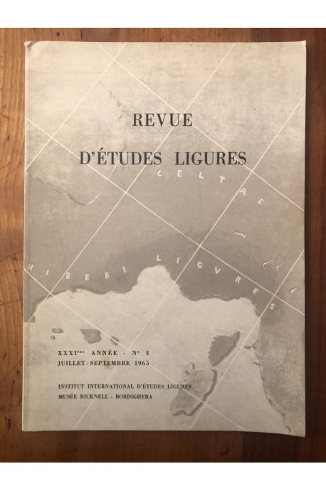 Revue d'études ligures Juillet-Septembre 1965