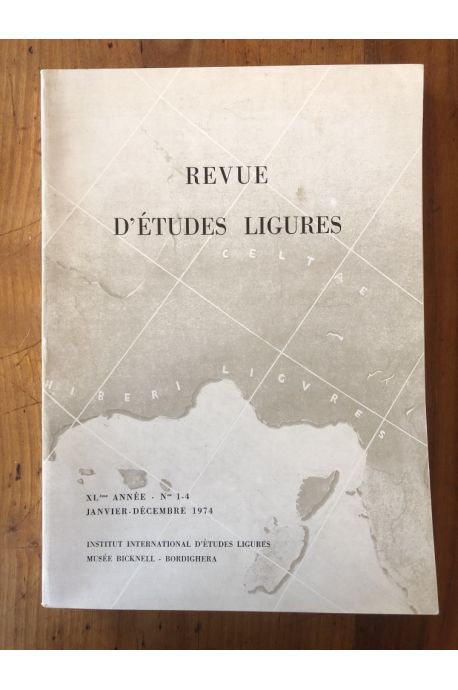 Revue d'éudes ligures Janvier-Décembre 1974