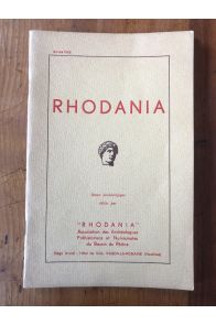 Rhodania Revue archéologique du Sud-Est 1966