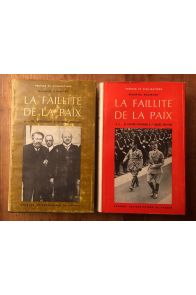 La faillite de la paix 1918-1939 (2 volumes)