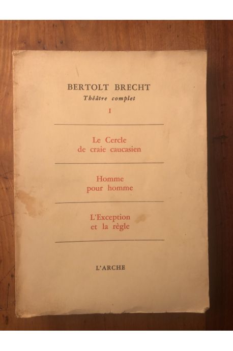 Théâtre complet, Tome I