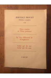 Théatre complet, Tome VIII