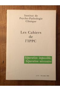 Cahier N°10 de l'Institut de Psycho-Pathologie Clinique