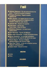 Etudes psychothérapiques Nouvelle Série N°3, L'oeil