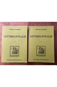 Lettres familières écrites d'Italie en 1739 et 1740