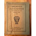 Archives alsaciennes d'histoire de l'Art, Septième année, 1928
