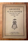 Archives alsaciennes d'Histoire de l'Art 1936, quinzième année