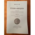 Revue des études grecques Juillet-Décembre 2010, Tome 123