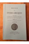 Revue des études grecques Janvier-Juin 2000, Tome 113