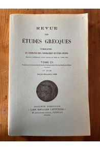 Revue des études grecques Juillet-Décembre 1989, Tome CII