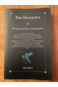 Rue Descartes Numéro 14, De l'intraduisible en Philosophie