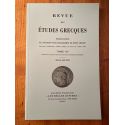 Revue des études grecques Janvier-Juin 2014, Tome 127