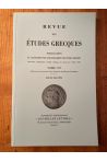 Revue des études grecques Janvier-Juin 2014, Tome 127