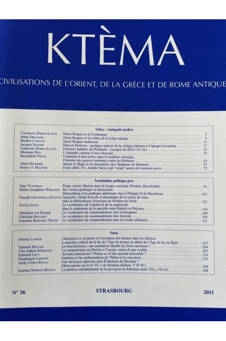 Ktèma 2011 Numéro 36