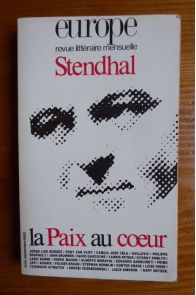 Europe Revue littéraire mensuelle n° 652/653 août septembre 1983 Stendhal