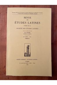Revue des études latines 1991 Tome 69