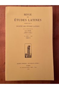 Revue des études latines 1998 Tome 76