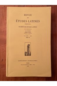 Revue des études latines 2001 Tome 79