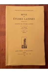 Revue des études latines 1995 Tome 73