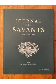 Journal des savants Janvier-Juin 2014