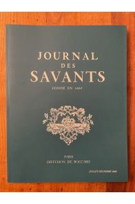 Journal des savants Juillet-Décembre 2006