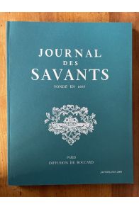 Journal des savants Janvier-Juin 2008