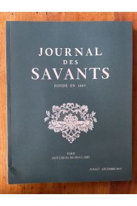 Journal des savants Juillet-Décembre 2015