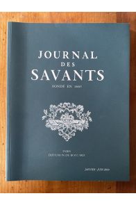 Journal des savants Janvier-Juin 2019