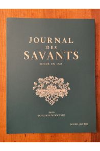 Journal des savants Janvier-Juin 2009