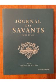 Journal des savants Juillet-Décembre 2008