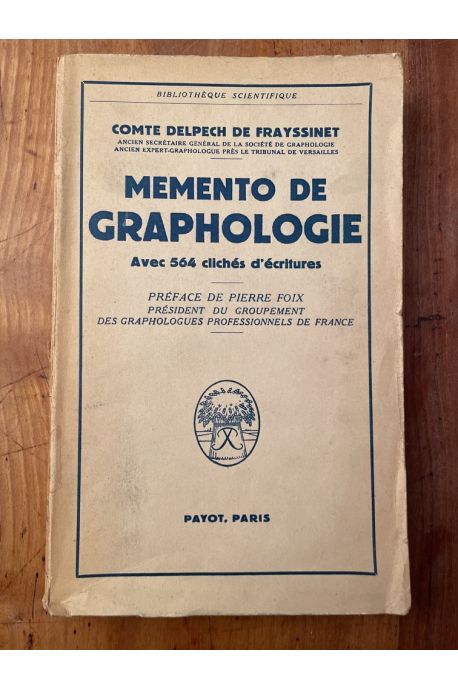 Memento de Graphologie