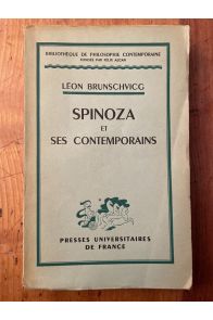 Spinoza et ses contemporains
