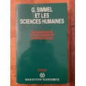 G. Simmel et les sciences humaines - actes du Colloque G. Simmel et les sciences humaines, 14-15 septembre 1988