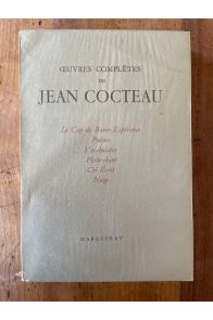 Oeuvres complètes de Jean Cocteau Volume III