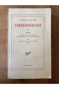 Correspondance IV 1890-1891, Tome II, Supplément aux tomes I, II et III, Tables