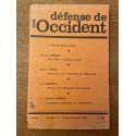 Défense de l'Occident Numéro 114, Octobre-Novembre 1973