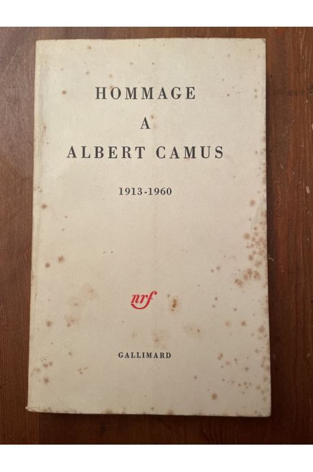 Hommage à Albert Camus 1913-1960