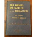 Les menus détaillés de la ménagère