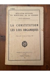 La constitution des lois organiques