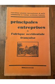 Principales entreprises de l'Afrique Occidentale Française