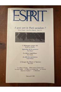 Revue Esprit Mars-Avril 1990, A quoi sert le parti socialiste ?