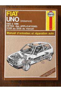 Manuel d'entretien FIAT Uno (essence) 1983 à 1988