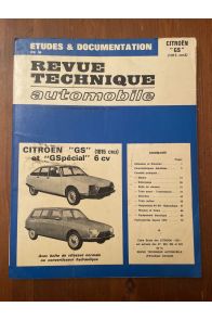 Revue technique automobile Citroen GS et GS Spécial (1015 cm3) 6cv