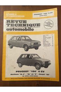 Revue Technique Automobile, numéro 371.3 Peugeot 104 6cv