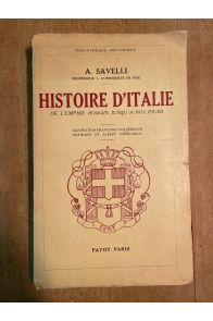 Histoire d'Italie de l'Empire jusqu'à nos jours