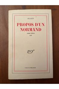Propos d'un Normand 1906-1914 tome III